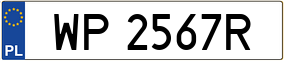 Truck License Plate